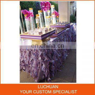 Beautiful Curly Willow Table Skirt Designs For Wedding Decoration photo-2