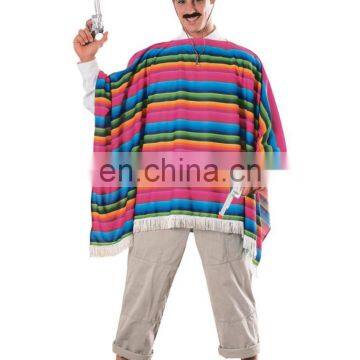 Beautiful mexican poncho sexy mans halloween costume wholesale AGM2429