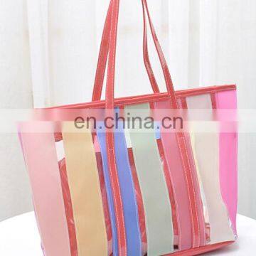 multi function colorful beautiful rainbow beach bag