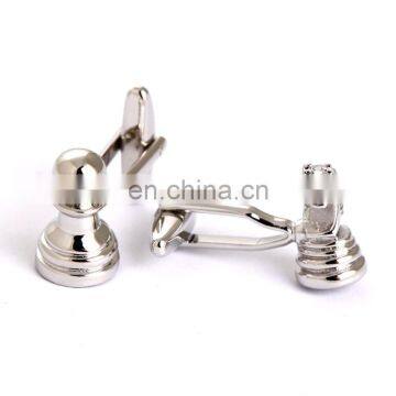 International Chess Knight and Pawn Silver Men Chess Cufflinks photo-3