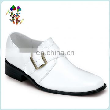 Party Fancy Dress Cheap Mens Disco Loafers White Leather Shoes HPC-1873