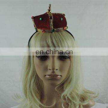 Girls plastic king crown headband