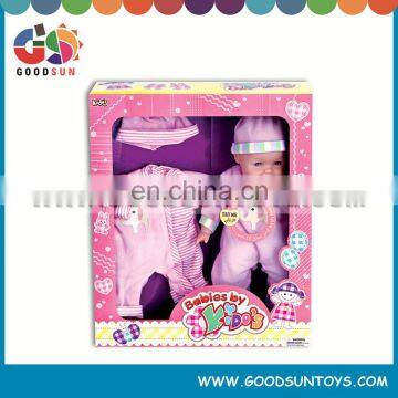 Best selling cute 14 inch cotton doll reborn baby dolls for children