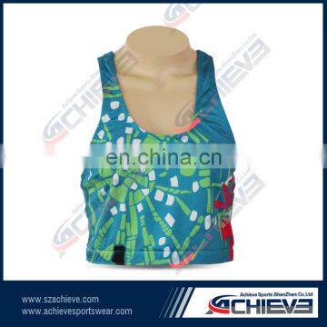 New style cheerleading bra undershirt custom polyester printing protective undershirt