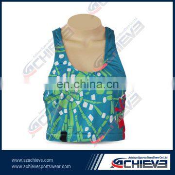 New Style Cheerleading Bra Undershirt Custom Polyester Printing Protective Undershirt