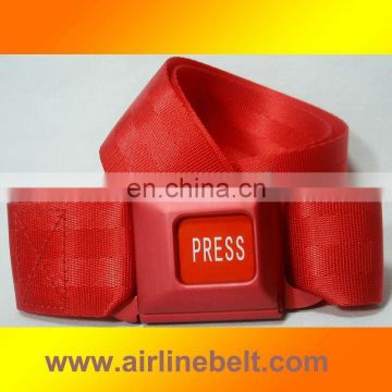 Top fashion red jeans belt, with top grade classic press buckle