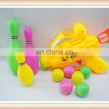 plastic bowling toy ping pong ball shooting game toys