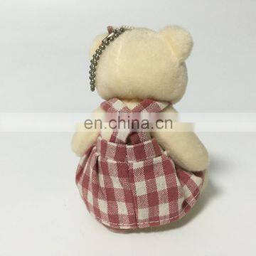 Girl Bear Toy With Skirt Cute Gift CE Plush Keychain photo-3