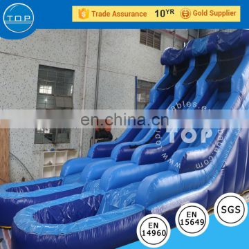 Outdoor big inflatable water slide double lines water slide