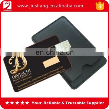 Customized plastic hard plastic usb business cards 2GB with cover