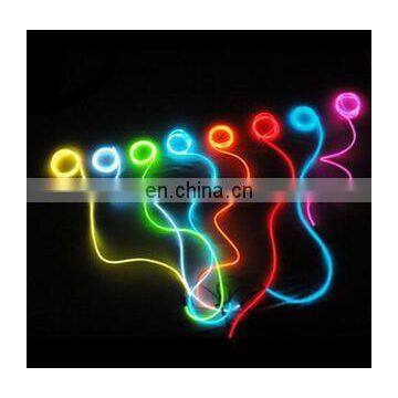 2016 Car EL WireBlue 5M 12VDC Neon Light EL Wire Rope Tube With Ciggar Plug Inverter for Car Interior Decoration Atmosphere Lamp photo-2