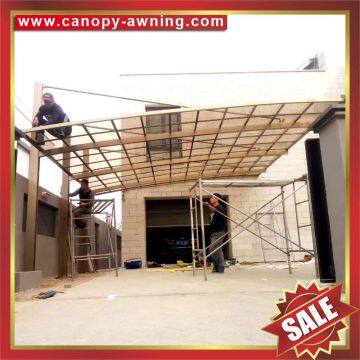 Outdoor Sunshade Rain Aluminium Aluminum Alloy Metal PC Polycarbonate Parking Carport Car Port Shelter Canopy Awning Cover photo-4