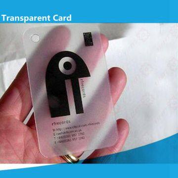 The popular NFC contactless RFID card transparent businees card