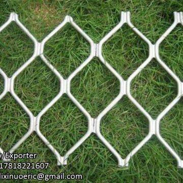 Strong powder coated black amplimesh diamond grill aluminium mesh for security door