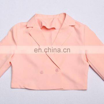 Fashion Women's Clothing Crop Button 2 Piece Suit Skirts Set photo-7