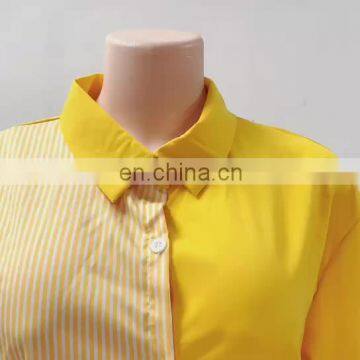 LAITE D2153 plus size  women casual dress ladies patchwork shirt dress autumn casual dresses for women