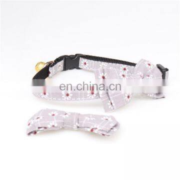 Fashion Nylon Webbing Small Dog Cat Collar With Elastic Belt and Bell photo-3