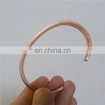 Blanks Copper Bracelet Health Benefits Magnetic Pure Copper Bangle photo-5