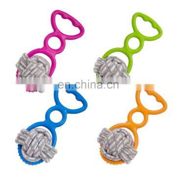 Dental Ball TPR Cotton New Design Multi Colored EcoFriendly Wholesale Pet Dog Rope Toy