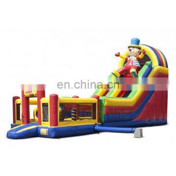 Inflatable Clown Slide Kids Jumping Castle Slide Playground For Sale