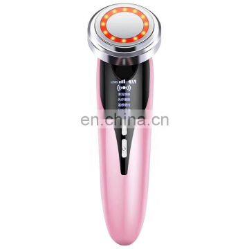Factory Cheapest 5 in 1 Ultrasonic Rf Ems Led Beauty Machine Personal Care Facial Instrument for Women photo-2