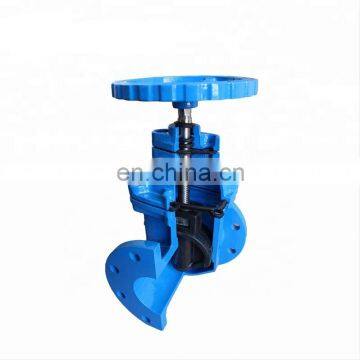 Non-rising Stem Brass Yoke Nut Rubber Coated Manual Gate Valve With Low Price