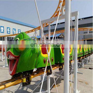 Outdoor Amusement Park Electric Train Ride Slide Worm Mini Roller Coaster for Sale photo-6