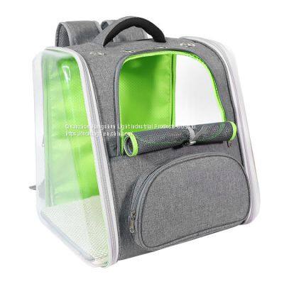 High-capacity transparent PET window breathable new hands-free pet travel carrier shoulder sling bag