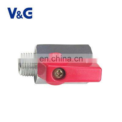 1/4" - 3/4" M-BSP x F-BSP Valogin 232 Psi Chrome Plated Brass Mini Ball Valve photo-4