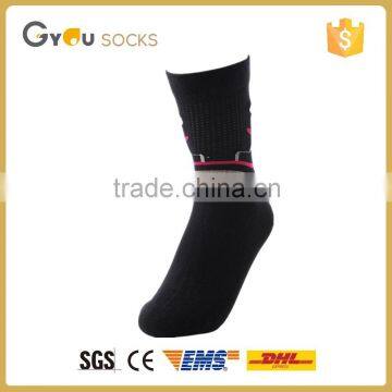 Bulk women black cotton compression socks