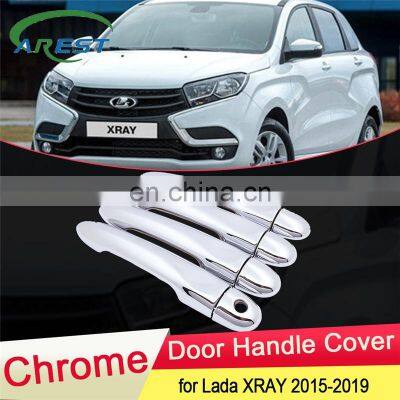 for Lada XRAY AvtoVAZ 2015 2016 2017 2018 2019 Luxuriou Chrome Door Handle Cover Catch Trim Set Car Cap Styling Accessories ABS