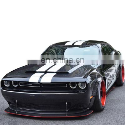 CMST style Widebody kit for Dodge Challenger front spoiler rear spoiler hood and wide flare for Dodge Challenger facelift