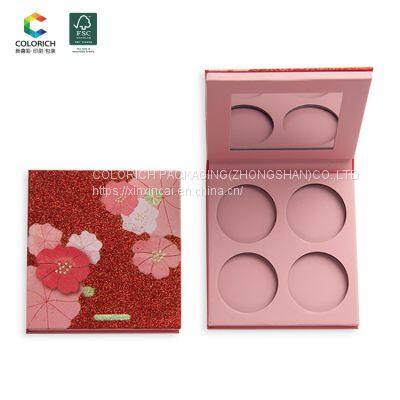 Empty makeup eyeshadow palette private label tray makeup eyeshadow palette empty mini eyeshadow eraser compact