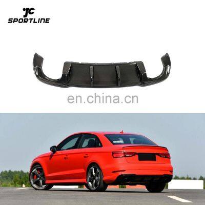 Carbon Fiber Facelift RS3 Rear Diffuser Lip for Audi RS3 8V Sedan 2017- 2019