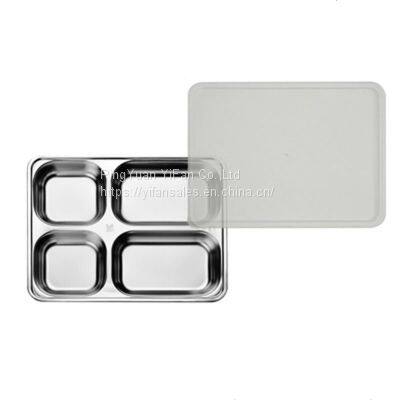 304 Stainless Steel Dinner Plate - 5 in 1 Compartment Tray photo-3