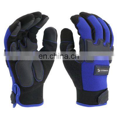 TPR impact resistant work mechanic gloves tactical military