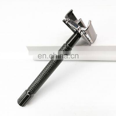 Mens Straight Metal Stainless Steel Double Edge Shaving Safety Razor