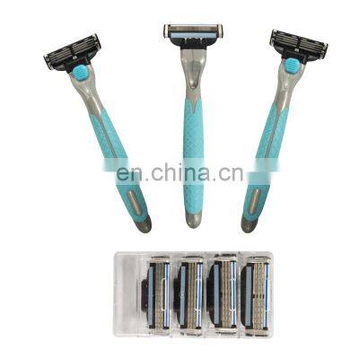 safety 3-layer blades cartridges barber  shaving blade razor for man and woman