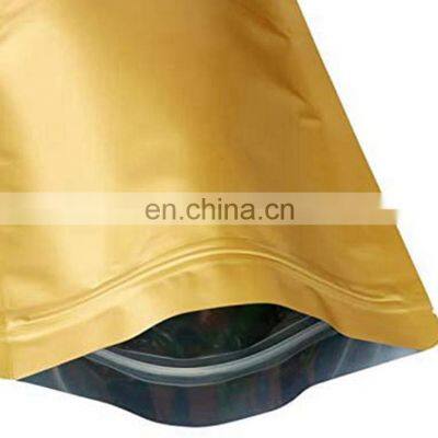 Matte finish gravure printing customized aluminum foil coffee ziplock bag with valve