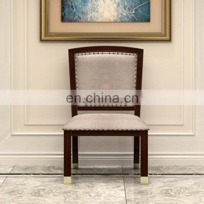 Modern Design Copper Handle Metal Decor Gold and Silver Home Furniture 6 Chairs Wooden Dining Table Sets Luxury photo-3