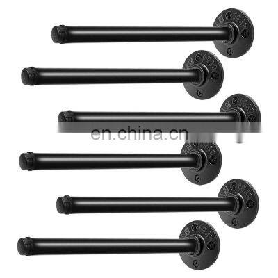 Pipe Nipple Threaded Pre Cut Connectors Pipe Fitting Nipple Industrial Steel Malleable Cast Iron Fits Standard Half Inch Black