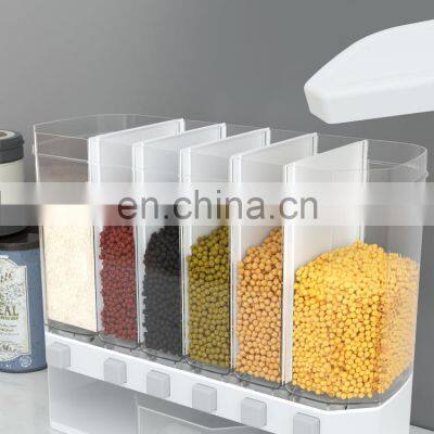 2021 New Grain Dispenser Storage Box Container 12kg Cereals and Grain Dispenser Supermarket Dry Food Storage