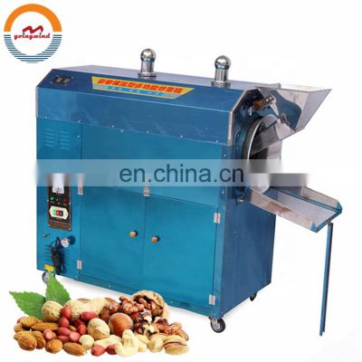 Automatic small scale peanut roasting machine auto hot small electric gas dry peanuts rotary drum roaster best price for sale