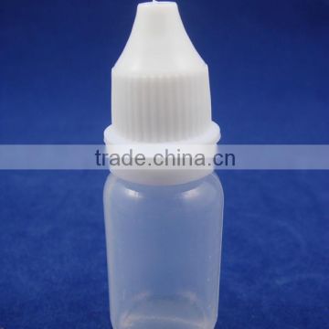 OEM PE clear tamper proof plastic eye drop bottle 15ml