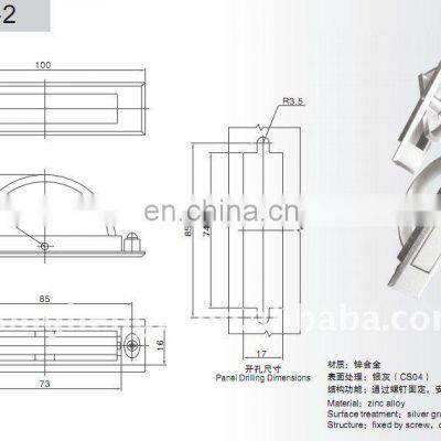 LS501-2 New Designed Chrome Plated Press Switch Zinc Alloy Cabinet Handles photo-4