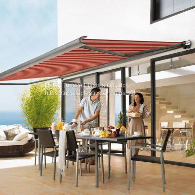 Retractable Canopy Manual SunShade Awning Shop Retractable Motorized Patio Awning 20 x 10ft