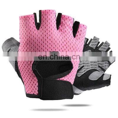 Outdoor Sports Safety Half Finger Summer Breathable Anti Skid Bike Cycling Gloves