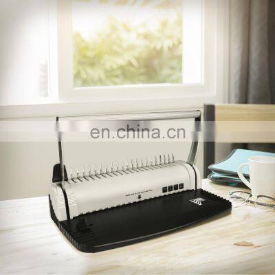 Professional Plastic Comb Office Easy Use 21holes Notebook Steel Knife Binder Manual Comb Binding Machine photo-4
