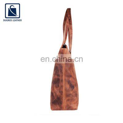 Trendy Design Premium Quality Women Genuine Leather Shopper Bag for Bulk Buyers