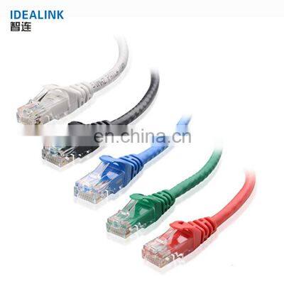 Factory price 10m 100m multi-color 24awg 4 pair cat6 utp data cable patch cord cat 6 patch cords